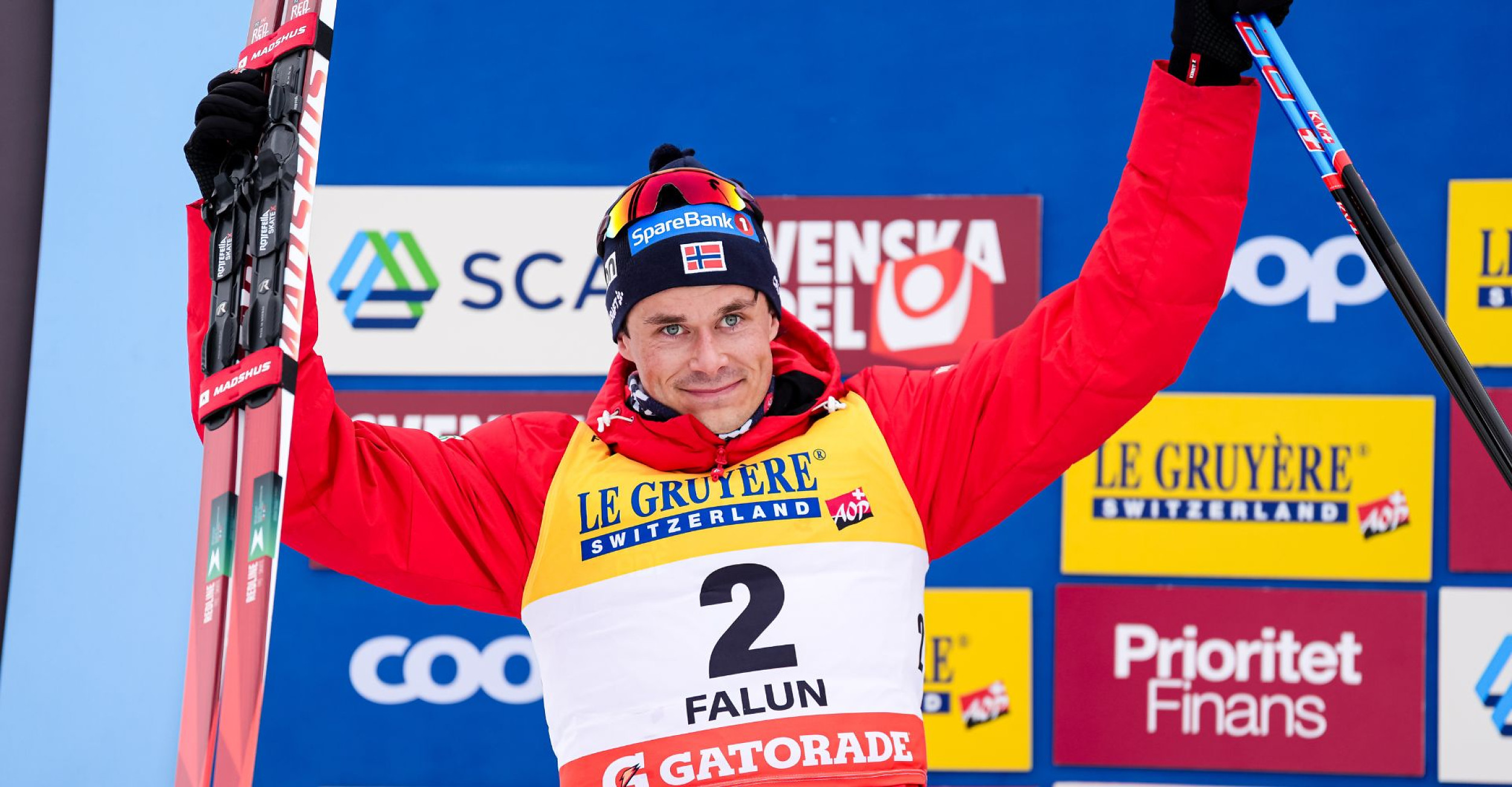 Amundsen osvojil srebrno medaljo v Falunu